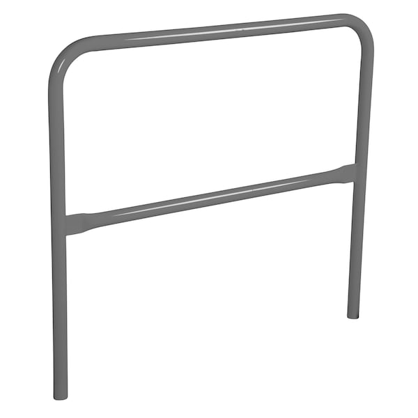 STEEL PIPE SAFETY RAILING 48 IN LENGTH GRAY